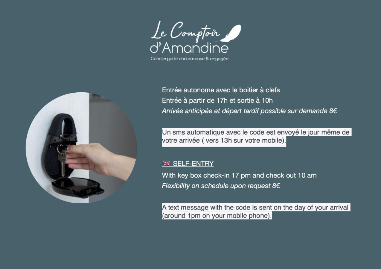 Le Cafe Charmant, Appartement Dans Immeuble Avec Parking Barriere, Balcon ลาร์แบรล ภายนอก รูปภาพ